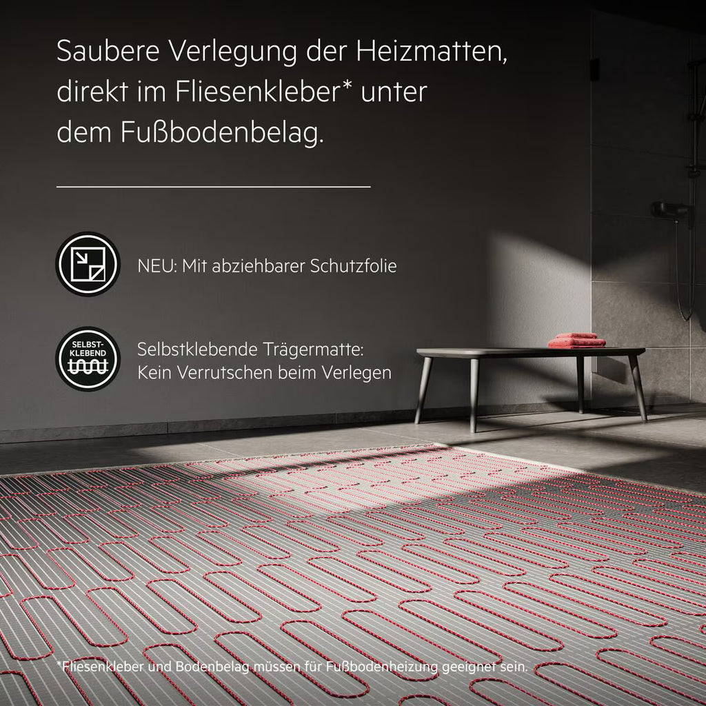 AEG Turbo Thermo Boden TBS TC 200/2 Set Plus, elektrische Fußbodenheizung, Komplettset 2 m², 200 W/m² (205818)