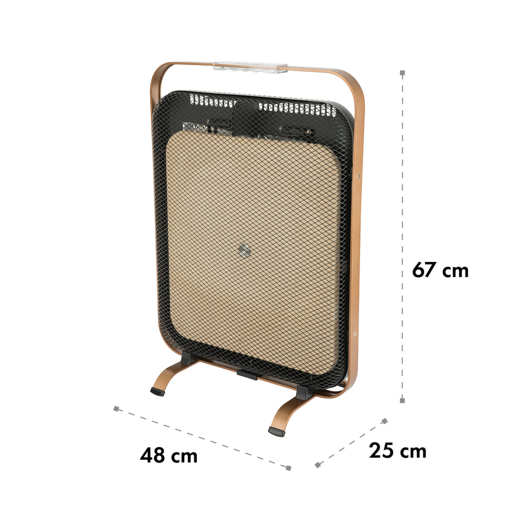 HeatPal 1300W 13–25m² Infrarotheizung Standgerät Schwarz