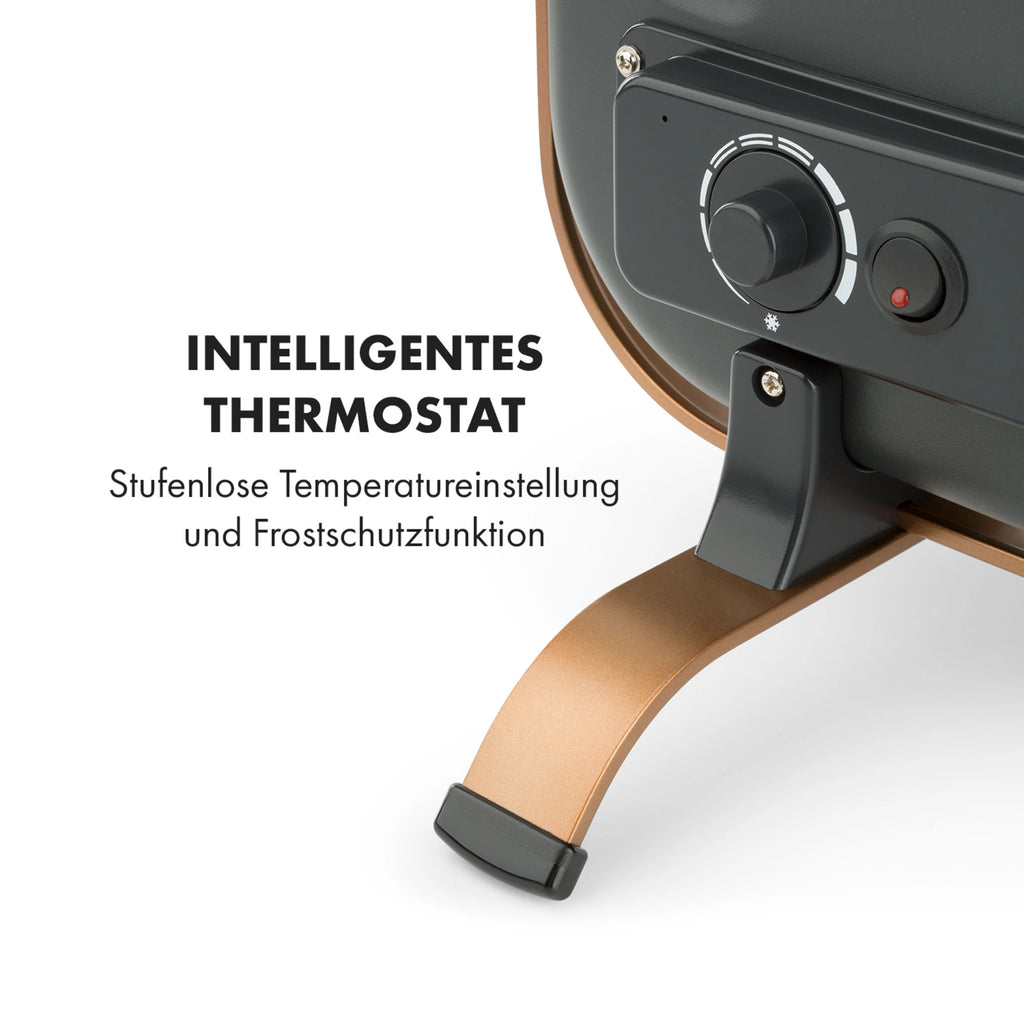 HeatPal 1300W 13–25m² Infrarotheizung Standgerät Schwarz