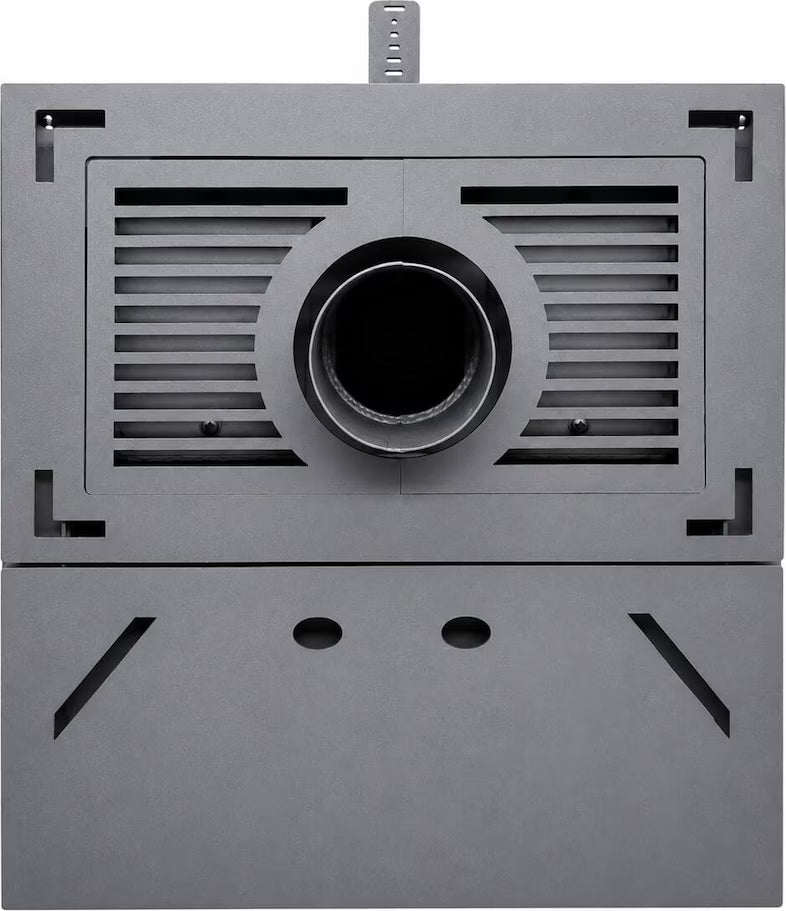JOIMA – Pelletofen ohne Strom Modell NATUR STYLE 8 kW. Es funktioniert ohne Anschluss an das Stromnetz. Farbe Burgunderrote