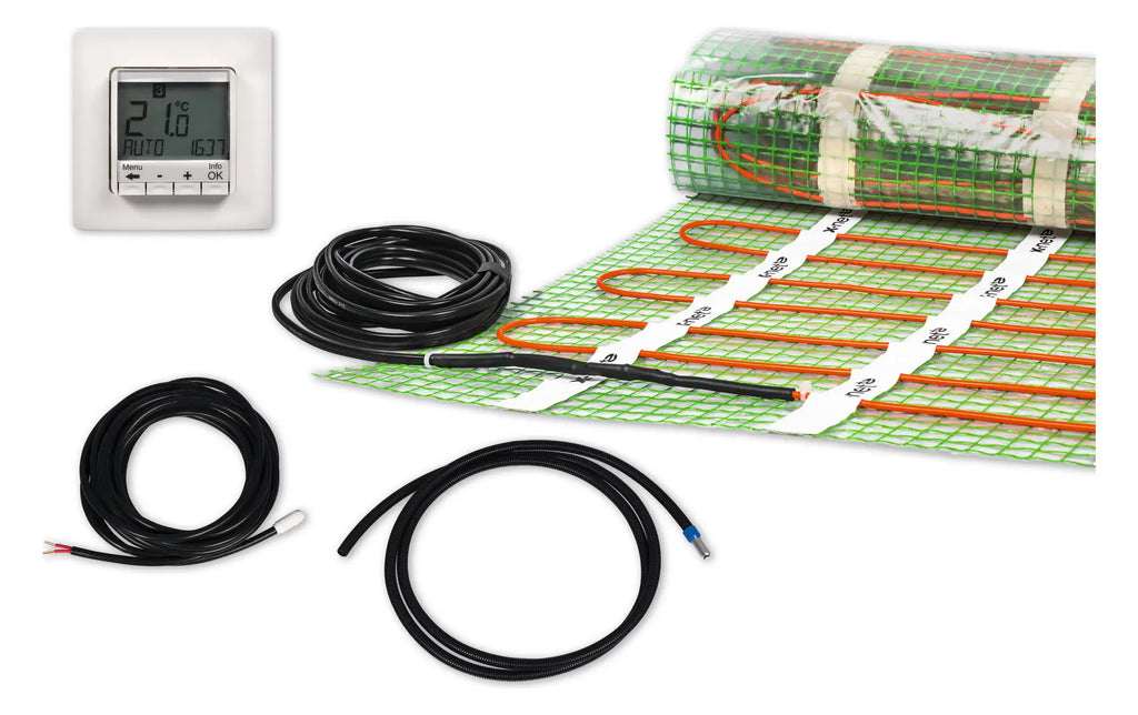 Kermi x-net +e11 Komplettset 1,0 m2 Heizmatte 150 W mit Regler, SEMDK230015010