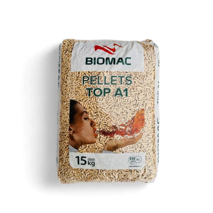 Nadelholz Holzpellets ENplus A1 Palette 975 kg BIOMAC TOP